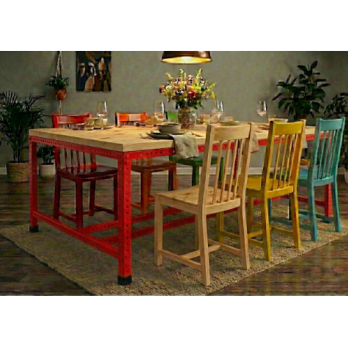 שולחן אוכל “גרין-סדנה  240/120 ” ( לא כולל כיסאות ) צבע אדום