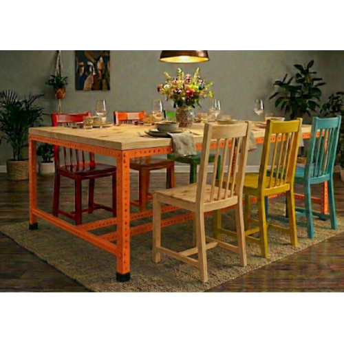 שולחן אוכל “גרין-סדנה  240/120 ” ( לא כולל כיסאות ) צבע כתום