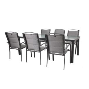 סט  מאלומיניום הכוללת שולחן בגודל 210/105 ס