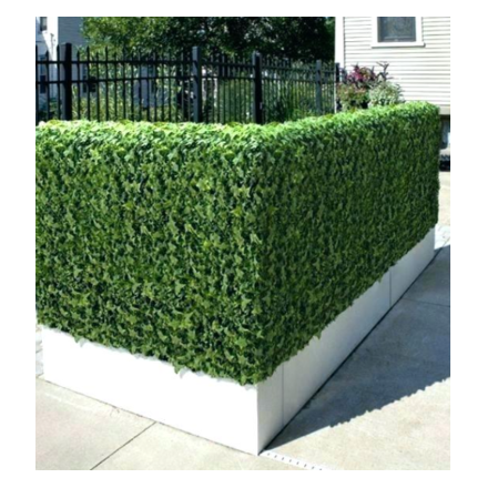 גדר קיר מצופה  דשא סינטטי דגם  יהלום   1 מטר / 10 מטר