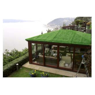 גדר קיר מצופה  דשא סינטטי דגם  יהלום   1 מטר / 10 מטר