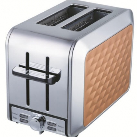 טוסטר קופץ צבע נירוסטה דגם יהלום 81778