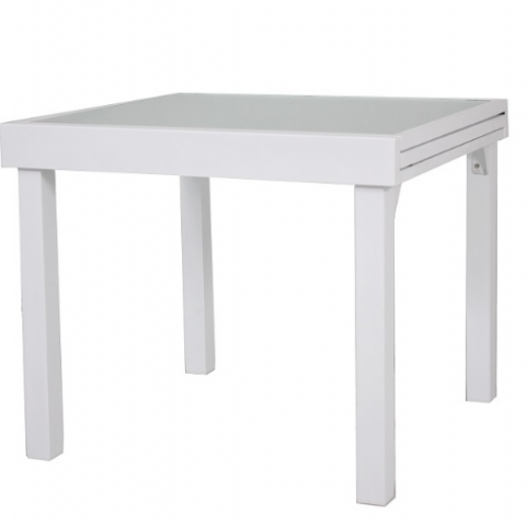 שולחן נפתח מאלומניום  בגודל 90/90-180 ס