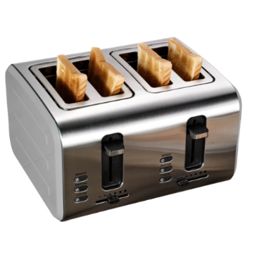 מצנם 4 פרוסות קופץ נירוסטה YK-629