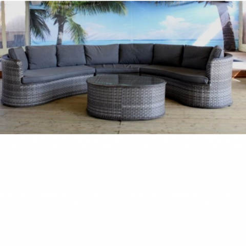 מערכת ישיבה דמוי ראטן דגם סופיה