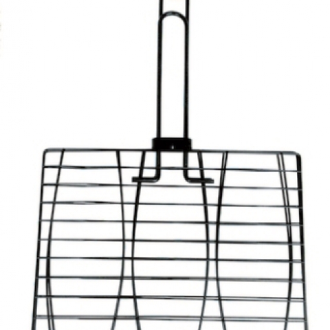 רשת צליה 28/28 שחור דגים