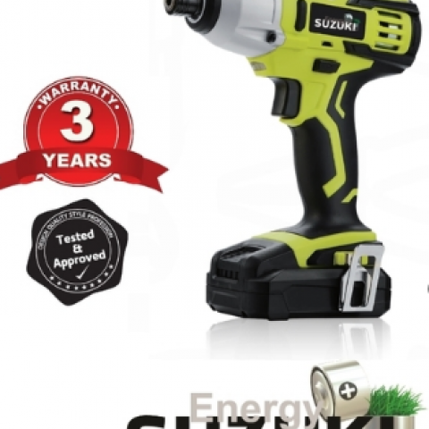 מברגת אימפקט בעלת סוללה ליתיום 20V ומטען מהיר SUZUKI Energy 81874 סוזוקי