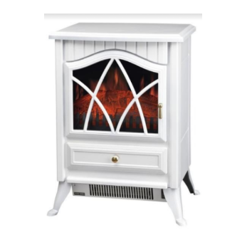 תנור קמין שחור או לבן  FIX 2902 1800W