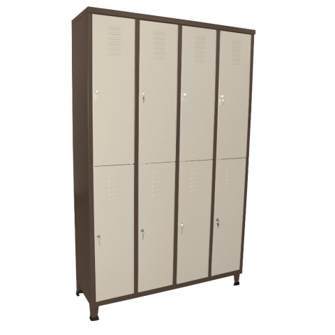 ארון מתכת מחולק 8 תאים גובה – 193 ס”מ רוחב – 120 ס”מ עומק – 43 ס”מ