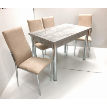 סט שולחן וכסאות לפינת אוכל דגם אריאל מבית H.KLEIN