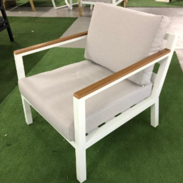 פינת ישיבה למרפסת מאלומיניום דגם PRAFE אפור כהה מבית H.KLEIN‏