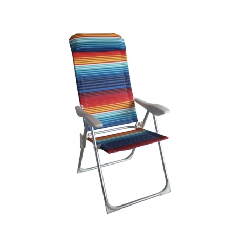 כיסא אלומניום גובה ישיבה רגיל 5 מצבי שכיבה 