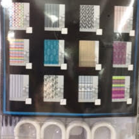 וילון אמבטיה בד 120/180