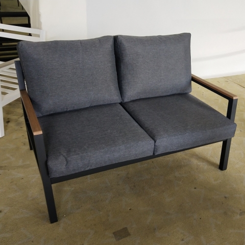 מערכת ישיבה מאלומיניום דגם NICEX צבע אפור כהה