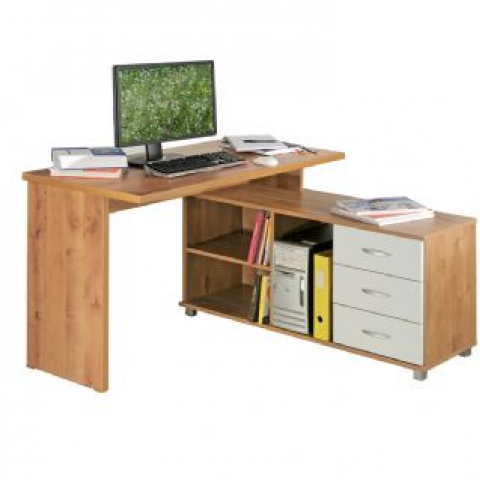 רהיטי יראון דגם 229 - שולחן מחשב פינתי מהודר. 