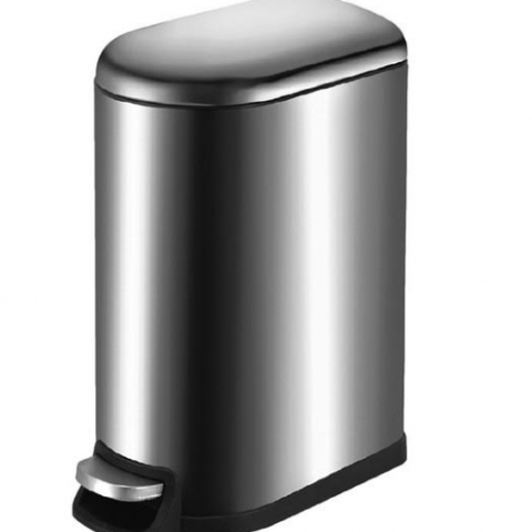 פח נרוסטה עם דוושה 40 ליטר מנגנון שקט כולל פח פנימי נשלף