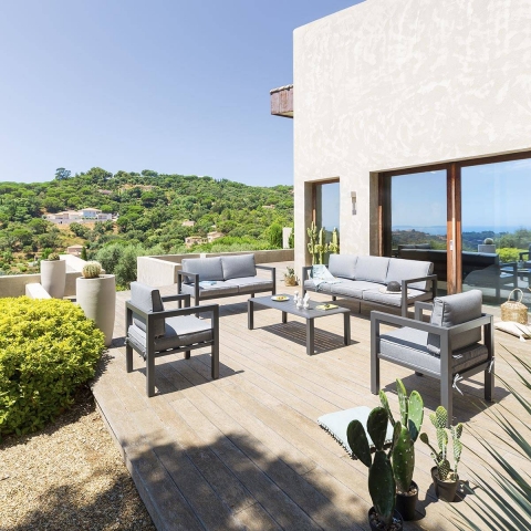 סלון אלומיניום 5 חלקים דגם AZUAC